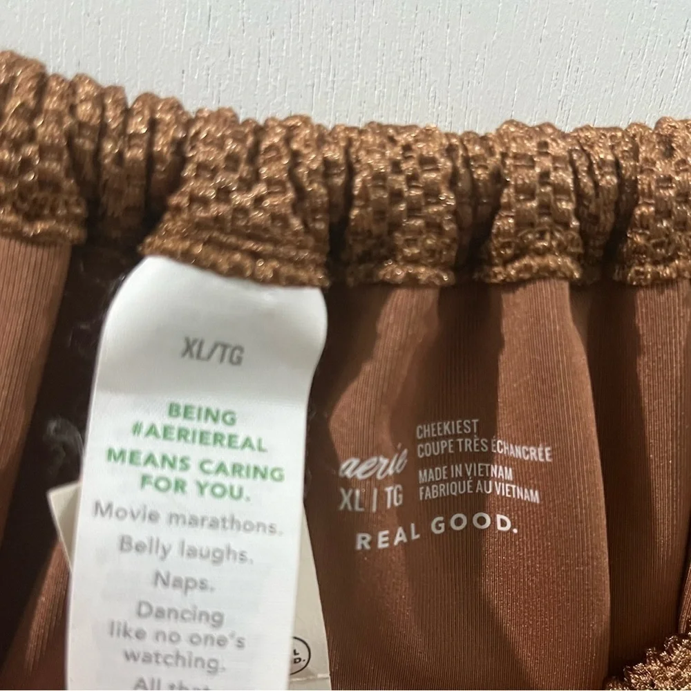Aerie Brown Bikini Bottoms, size XL, new!